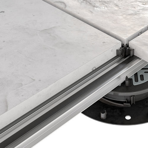 Aluminium-Tragbalken - T-Rail - IMPERTEK Srl - für Doppelböden / für Terrasse / zerlegbar