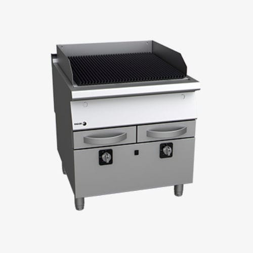 Gas-Grill - B-E9101  - FAGOR INDUSTRIAL - bodenstehend / Profi / Edelstahl