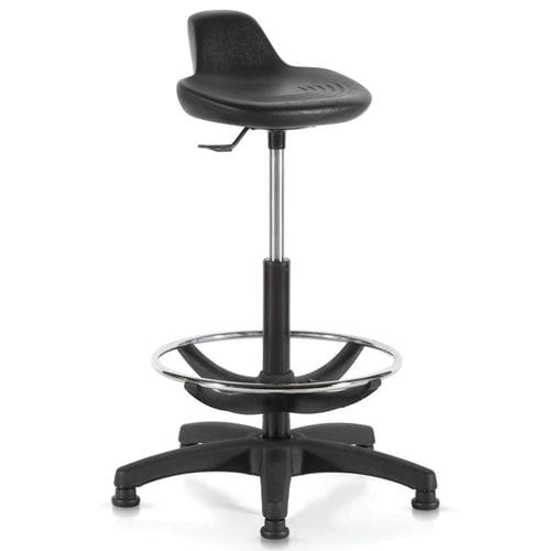 Moderner Bürohocker - 1757 - TECNOTELAI - Polyurethan / Gestell aus Metall / mit Rollen