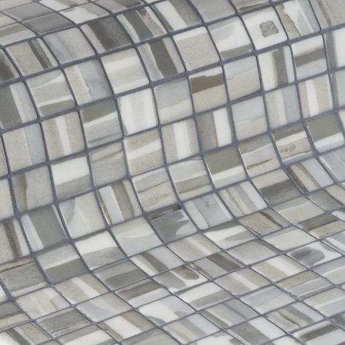 Glasmosaikfliese - LAYERS 25 - EZARRI MOSAICO - texturiert / für den Innenraum / für Außenbereich