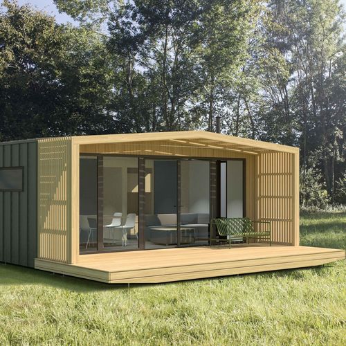 Fertigbau-Mikrohaus - PAM - iwoodlove - Modul / modern / Holz