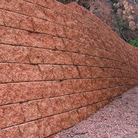 Beton-Stützmauer - FORTIN - ALKERN - Fertigbau / für Gartenzäune / in Steinoptik