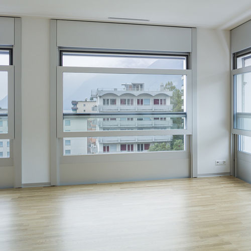Aluminiumfenster - LA RESIDENZA LUGANO - AIR-LUX - Fall / mit Doppelverglasung / weiß