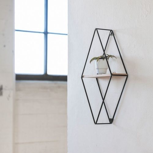 Wandmontiertes Regal - Elementiles - VIJ5 - modern / Eiche / MDF