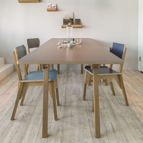 Moderner Esstisch - 's-Table - VIJ5 - Eiche / Sperrholz / Birke