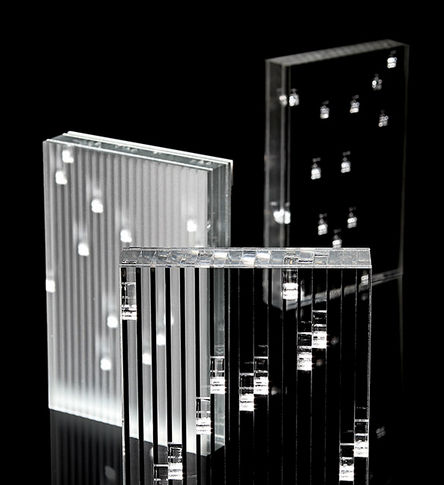 Dekorplatte für Wand - LUMINA ™ - SENSITILE - LED / Acryl / matt