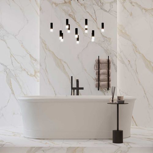 Verkleidungs-Dekorplatte - Calacatta Roma - NEOLITH - wandmontiert / für Möbel / für Küche