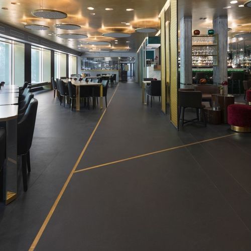 Verkleidungs-Dekorplatte - Nero Zimbabwe - NEOLITH - für Möbel / für Fußboden / für Fassaden