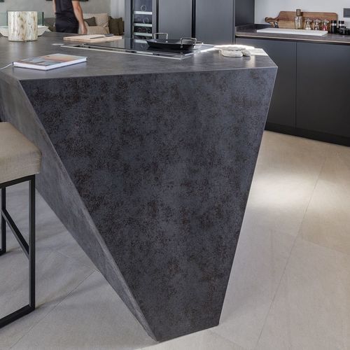 Verkleidungs-Dekorplatte - Iron Grey - NEOLITH - wandmontiert / für Möbel / für Küche