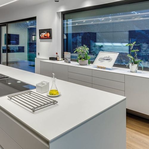 Verkleidungs-Dekorplatte - Just White - NEOLITH - für Möbel / für Küche / für Fassaden