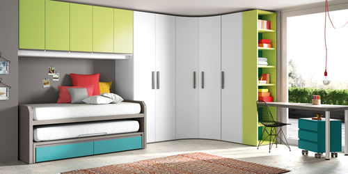 Weißes Kinderzimmer - YORK - Lagrama - grün / Holz / unisex