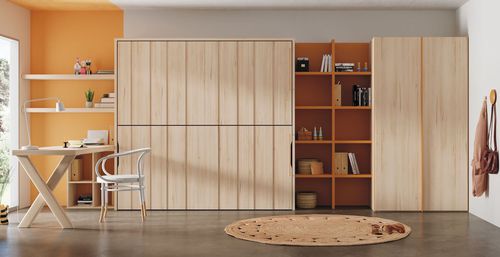 Moderner Kleiderschrank - SAO PAULO - Lagrama - Holz / mit Schiebetür / für Kinder