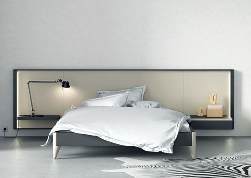 Kopfteil für Doppelbetten - HOMAGE - Lagrama - modern / Stoff / Holz