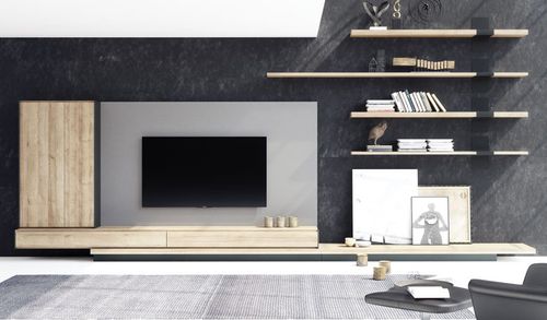 Moderne Wohnwand - PARMA - Lagrama - Holz