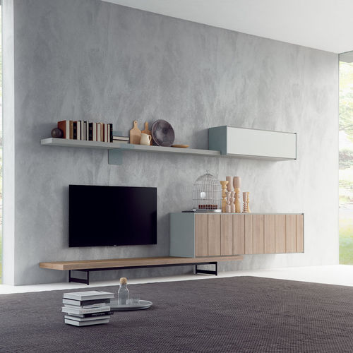 Moderne Wohnwand - CATANIA - Lagrama - Holz