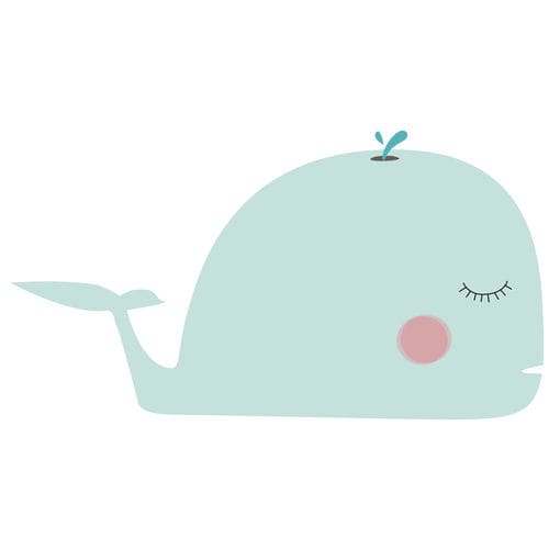 Dekorativer Aufkleber - WHALE - Lagrama