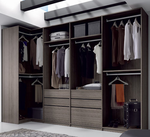 Begehbarer Kleiderschrank / Eck - ECCO  - Sistema Midi - modern / Holz