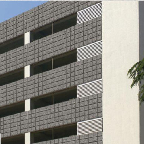 Schalungsform für Fassaden - 0401 - QUBIKSTONE - Plasmacem - Granitoptik / für Sichtbeton
