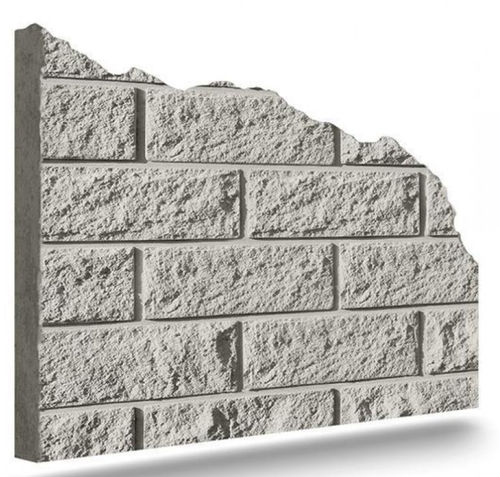 Schalungsform für Fassaden - 0509 - BLOCKSTONE - Plasmacem - Ziegeloptik / für Sichtbeton