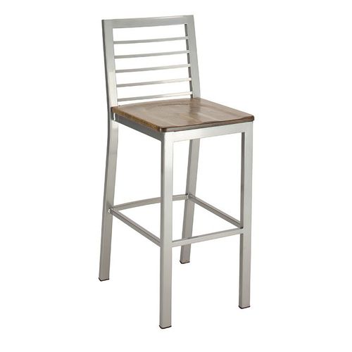 Moderner Barhocker - RONDA - SICO - Holz / Vinyl / Glasfaser