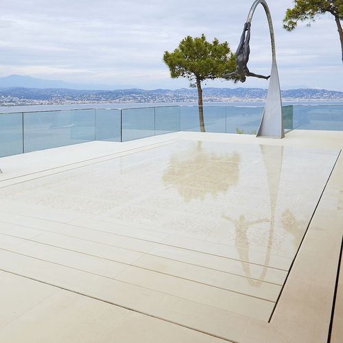 Verstellbarer Schwimmbeckenboden / Stein - THEOULES SUR MER - AQUALIFT INDUSTRIE