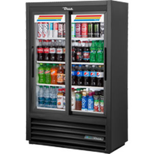 Kühlschrank mit Doppeltür - GDM-33SSL-56-HC-LD - True Food International - Profi / freistehend / schwarz