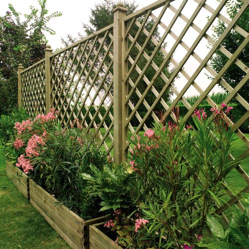 Holz-Schirmwand - MEDITERRANEO - IL CEPPO - für Garten