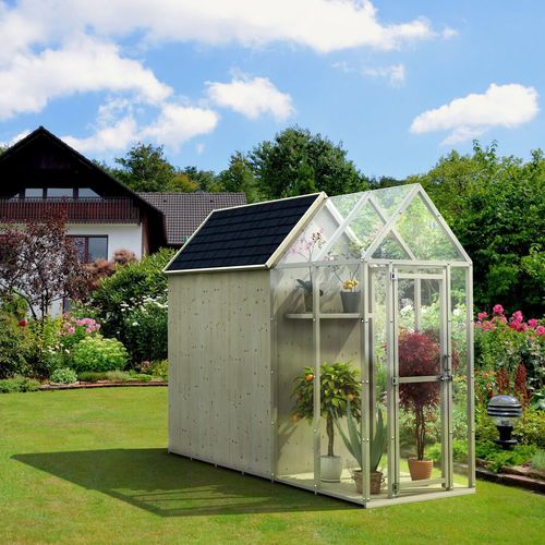 Holzstruktur-Gewächshaus - IL CEPPO - Polycarbonat