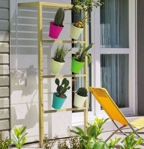 Wandmontiertes Regal - VERDE VERTICALE  - IL CEPPO - modern / Holz / für Garten