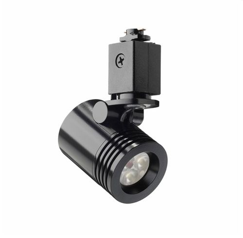 LED-Schienenleuchte - TL114LED-4K-FL-BL - JUNO - rund / Aluminium / für Gewerbegebrauch