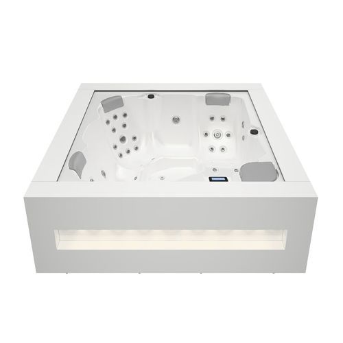 Whirlpool zum Aufstellen - NEW’ART - ASTRALPOOL - quadratisch / 3 Plätze / Fünfsitzer