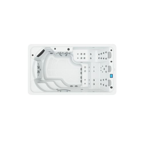 Swim Spa / einbaufähig - CRETA - ASTRALPOOL - rechteckig / 3 Plätze / Edelstahl