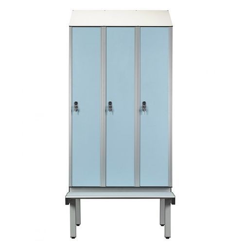 HPL-Garderobenschrank - L150IP  - PATENTVERWAG ITALIA - mit Schlüssel / Zahlen / Münz