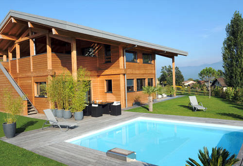 Schwimmbecken für Außenbereich - BO - PISCINELLE - erdverlegt / Holz