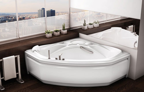 Badewanne für Eckeinbau - INFINITY - MAAX bathroom - Acryl / weiß