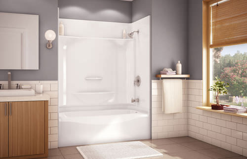 Rechteckige Badewannen-Duschkombination - ESSENCE TS-6032 - MAAX bathroom - Einbau / Acryl