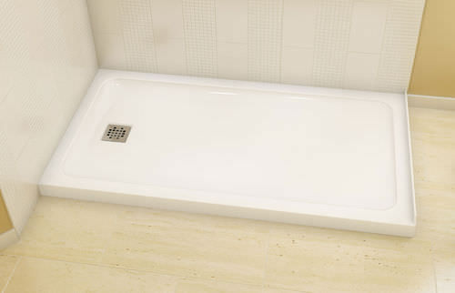 Rechteckige Duschwanne - OLYMPIA SQUARE 60 - MAAX bathroom - zum Aufstellen / Acryl