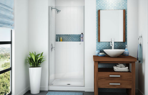 Quadratische Duschwanne - SPL - MAAX bathroom - zum Einbauen / Glasfaser