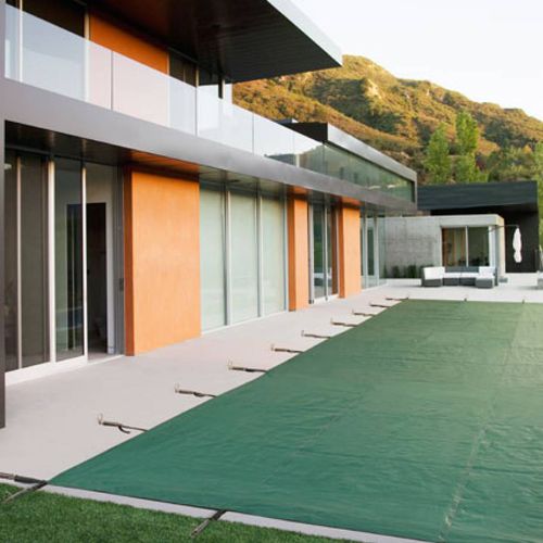 Stab-Poolabdeckung - SUPERGREEN - DEL - Sicherheit / Winter / für eingelassenes Schwimmbad