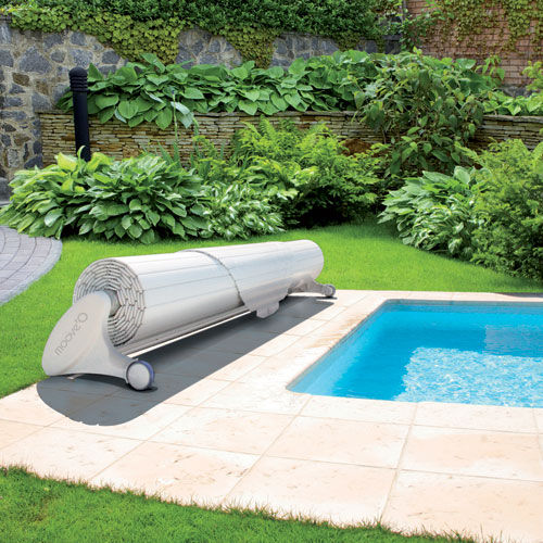 Latten-Poolabdeckung - MOOVE'O® - DEL - automatisch / Sicherheit / Sonnenkollektoren