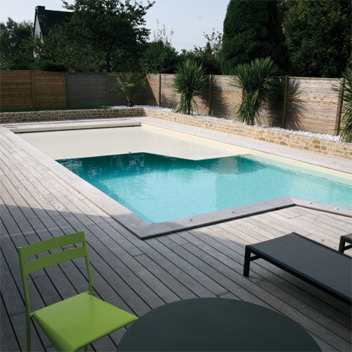 Latten-Poolabdeckung - ROLLENERGY  - DEL - automatisch / Sicherheit / eingetaucht