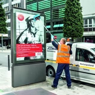 Einbau-Werbeträger - JCDecaux - Mobilier Urbain - festinstalliert / für Straße / für Arbeitsbereich