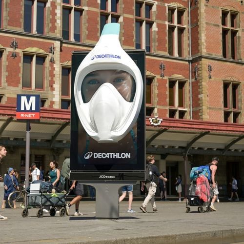 Einbau-Reklametafel - JCDecaux - Mobilier Urbain - LED