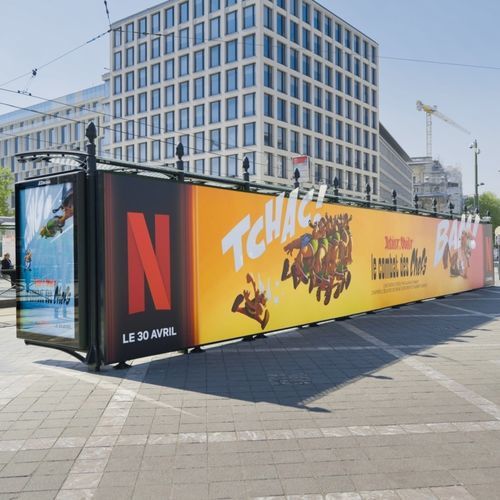 Stahl-Buswartehalle - JCDecaux - Mobilier Urbain - galvanisiertem Stahl / aus feuerverzinktem Stahl / mit Bank