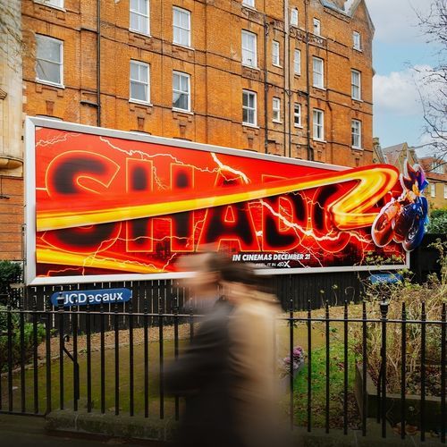 Wandmontierte Reklametafel - JCDecaux - Mobilier Urbain - Aufsatz / LED