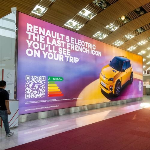 Reklametafel mit Deckenmontierung - JCDecaux - Mobilier Urbain - Einbau / wandmontiert / LED