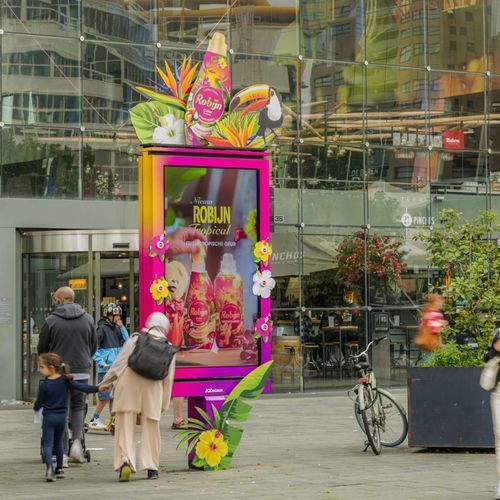 Werbestele - JCDecaux - Mobilier Urbain - LED / beleuchtet / für Außenbereich