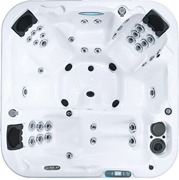 Einbau-Whirlpool - CHAIRMAN - DIMENSION ONE SPAS - quadratisch / Sechssitzer / für Privatgebrauch