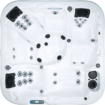 Einbau-Whirlpool - DIPLOMAT - DIMENSION ONE SPAS - quadratisch / Fünfsitzer / für Privatgebrauch