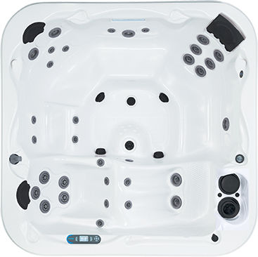 Einbau-Whirlpool - CALIFORNIAN - DIMENSION ONE SPAS - quadratisch / Sechssitzer / für Privatgebrauch